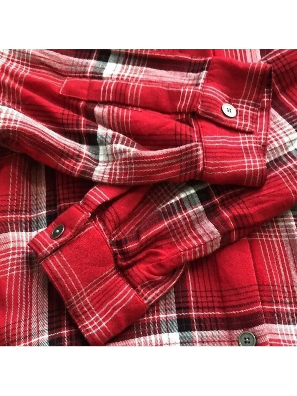 J. Jill Mixed Plaid Double Cloth Tunic Top Small Petite